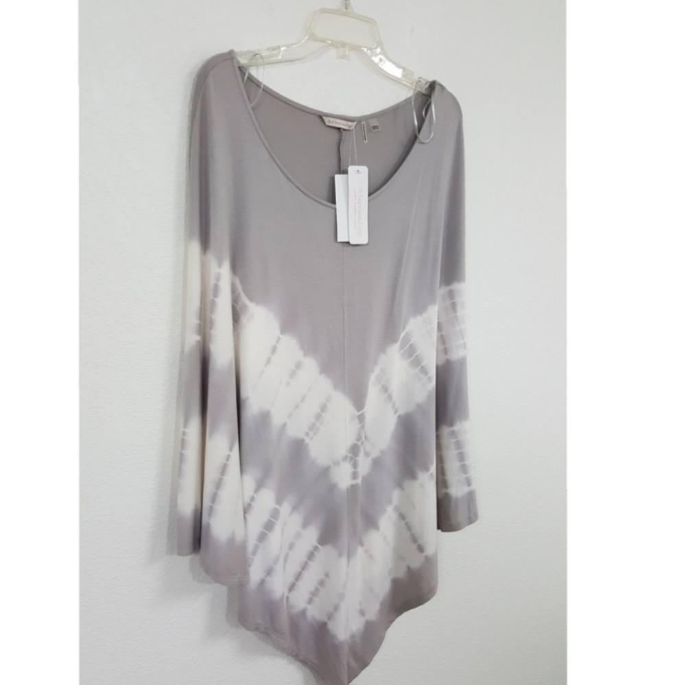 NWT Soft Surroundings Trina Tie Dye Poncho